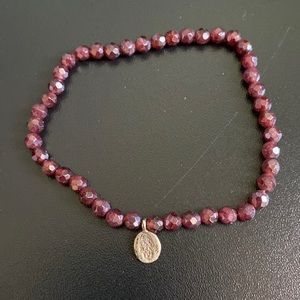 Satya Jewelry garnet hamsa bracelet